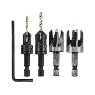 DT7620 DeWALT 4 dílná sada záhlubníků a fréz