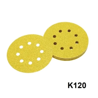 DT3115 DeWALT Brusný kotouč K120 na suchý zip 125 mm, 25 ks