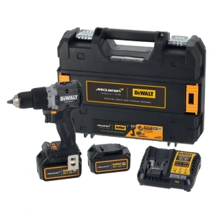 DeWalt DCD85MP2T Bezuhlíková aku příklepová vrtačka 18V 2x5,0Ah McLaren Design  limitovaná edice