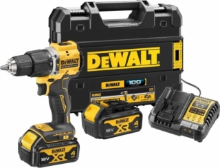 DCD100YM2T DeWALT Aku bezuhlíková příklepová vrtačka 18V XR 2x 4,0Ah Li-Ion, TSTAK, Limitovaná edice