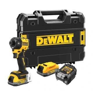 DCF870E2T DeWALT Aku hydraulický rázový utahovák 1/4 s 3 převodovými stupni, 18V Powerstack 2x1,7Ah