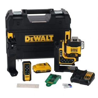 DCLE34035D1 DeWALT Aku křížový laser 360° 18V zelený paprsek s dálkovým ovládáním