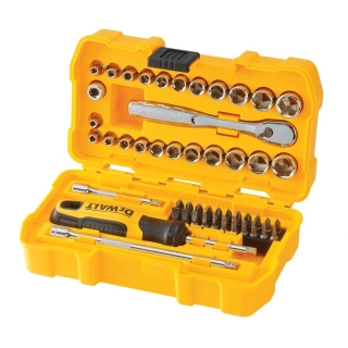 DWMT81610 DeWALT Gola sada s ráčnou 1/4" NANO, 50 dílů