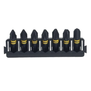 DT70812 DeWALT sada torzních bitů Pozidrive PZ 25mm FLEXTORQ, 7ks v liště do ToughCase