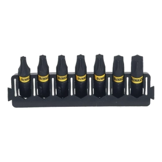 DT70816 DeWALT sada torzních bitů TORX 25mm FLEXTORQ, 7ks v liště do ToughCase