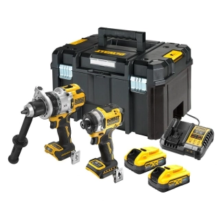 DCK2200H2T DeWALT Aku bezuhlíková sada nářadí 18V XRP příklepová vrtačka DCD1007N a kompaktní rázový utahovák DCF860N, 2x 5.0 Ah XR Li-Ion POWERSTACK