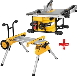 DWE7485RS DeWALT Stolní okružní pila 210 mm, 1850W a stojan DE7400