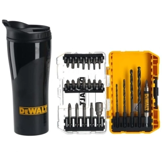 DT70707 DeWALT 25-dílná sada bitů/ vrtáků + termohrnek