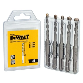 DT9399 DeWALT Sada vrtáků SDS PLUS, 5, 6, 8mm, 5 ks