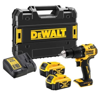 DCD709P2T DeWALT Aku bezuhlíková příklepová vrtačka 18V XR 2x 5,0Ah Li-Ion, TSTAK