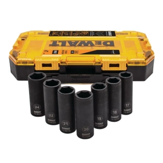 DeWALT DT70905 7dílná sada nástrčných prodloužených rázových hlavic 1/2" Special edice McLaren F1 Team