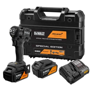 Aku bezuhlíkový rázový utahovák 18V XR 2x 5,0Ah McLaren edition DeWALT DCF92MP2T