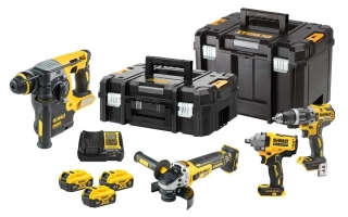 DCK428P3T DeWALT AKU kombinovaná sada XR 18V, 3x 5,0Ah Li-Ion, 2x TSTAK