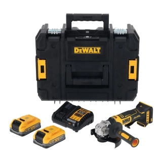 DCG404S2T Aku bruska úhlová 125mm 18V XR 2x 3,5 Ah XR Li-Ion POWERSTACK TSTAK DeWALT