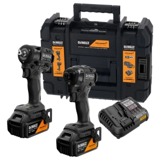 DeWALT DCK2224MP2T Aku kombo sada 18V XR 2x5,0Ah rázový utahovák 1/4" DCF86M a rázový utahovák 1/2" DCF99M McLaren F1 Team