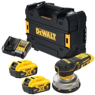 DCW211P2 DeWALT aku excentrická bruska 125 mm 18V XR 2x 5,0Ah Li-Ion TSTAK