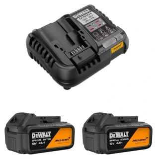 DCB1104P2MC DeWALT limitovaná edice McLaren F1 Nabíječka s akumulátory XR Li-ion 18V 2× 5,0Ah