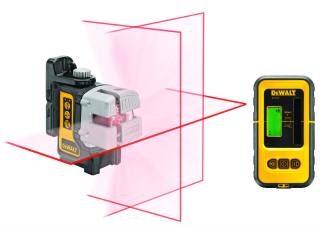 DW089KD Samonivelační křížový Multi Line Laser + přijímač DE0892 DeWALT