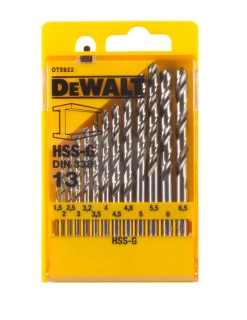 DT5922 DeWALT Vrtáky do kovu HSS-G DIN 338