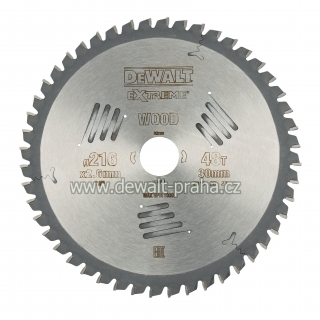 DT4320 DeWALT Pilový kotouč 216 x 30 mm, 48 zubů
