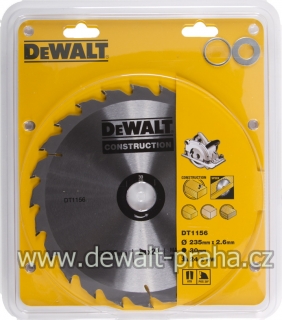 DT1156 DeWALT Pilový kotouč 235 x 30 mm, 24 zubů