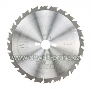 DT4202 DeWALT Pilový kotouč 250x30mm, 24 zubů