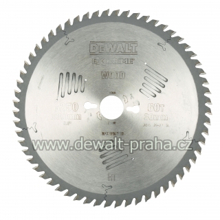 DT4351 DeWALT Pilový kotouč 250x30mm, 60 zubů