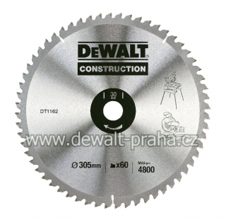 DT1162 DeWALT Pilový kotouč 305x30mm, 60 zubů