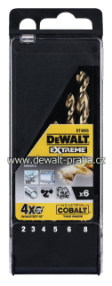 DT4956 DeWALT 6dílná sada HSS-E COBALT