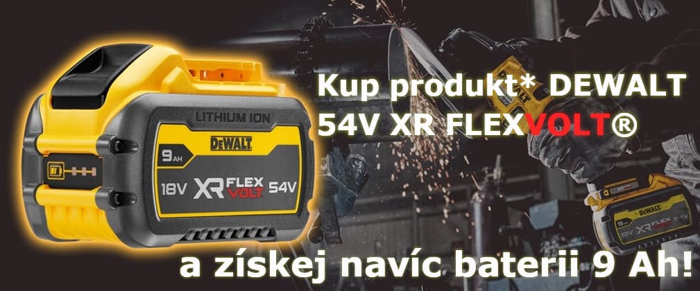 „DEWALT FLEXVOLT BATERIE JAKO DÁREK“ s termínem konání od 19. října do 31. prosince 2026